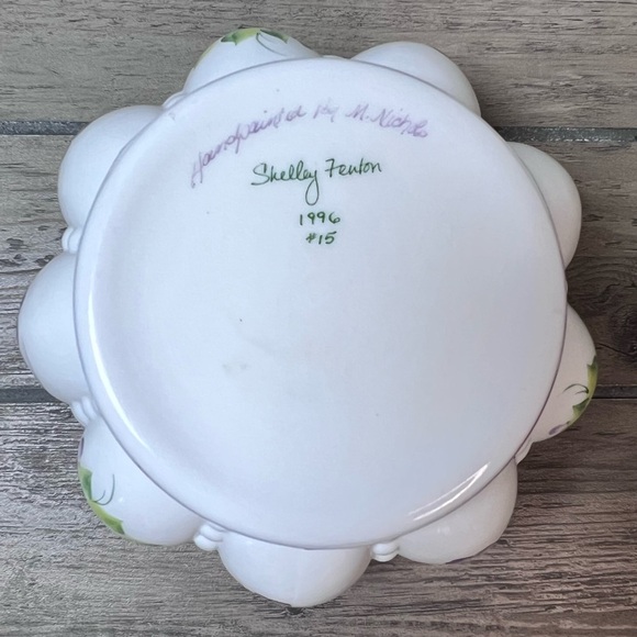 Floral Ceramic Bowl with Purple Accents - Picture 2 of 7